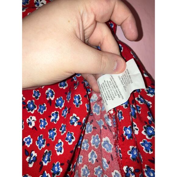 Mason & Belle red floral mini dress size small - Picture 5 of 7